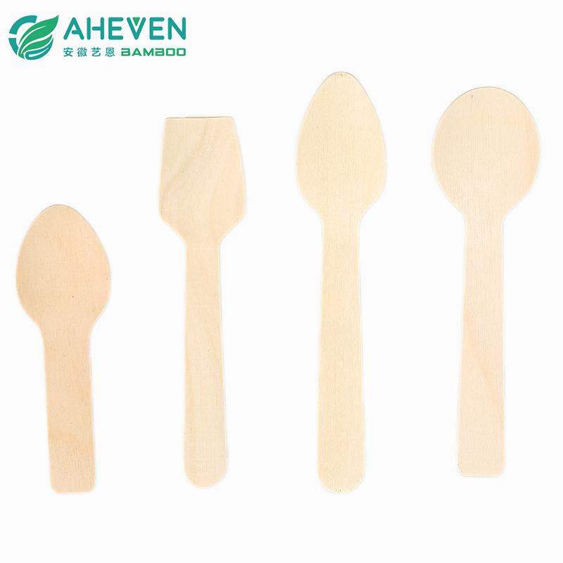 wooden and bamboo cutlery set
