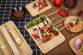 Palitos de bambú para brochetas: un toque culinario