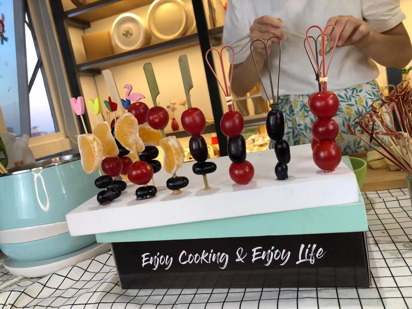 Venta caliente de productos de bambú ecológico en exhibición